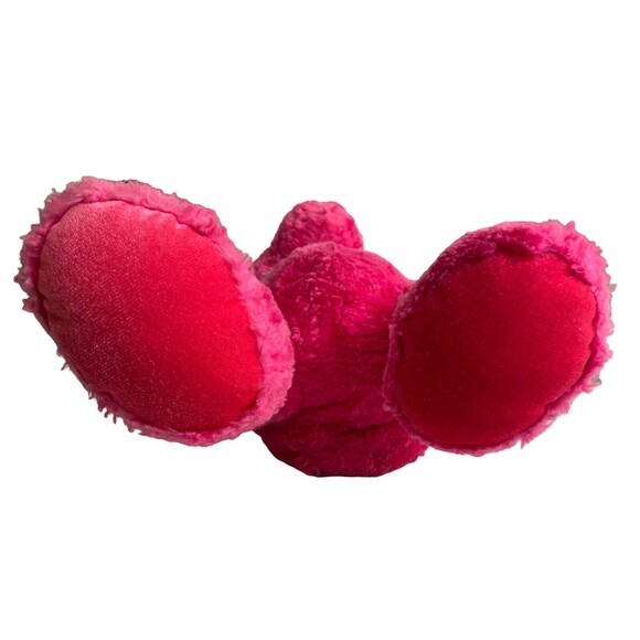 RUSS BERRIE VENUS Pink￼ Plush Bear Stuffed Animal Toy Purple Sheer Bow Vintage - Picture 11 of 13